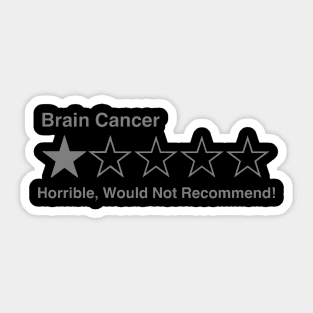 5 Star Review (Brain Cancer) Sticker